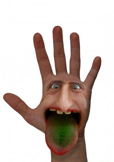 Green tongue hand.JPG